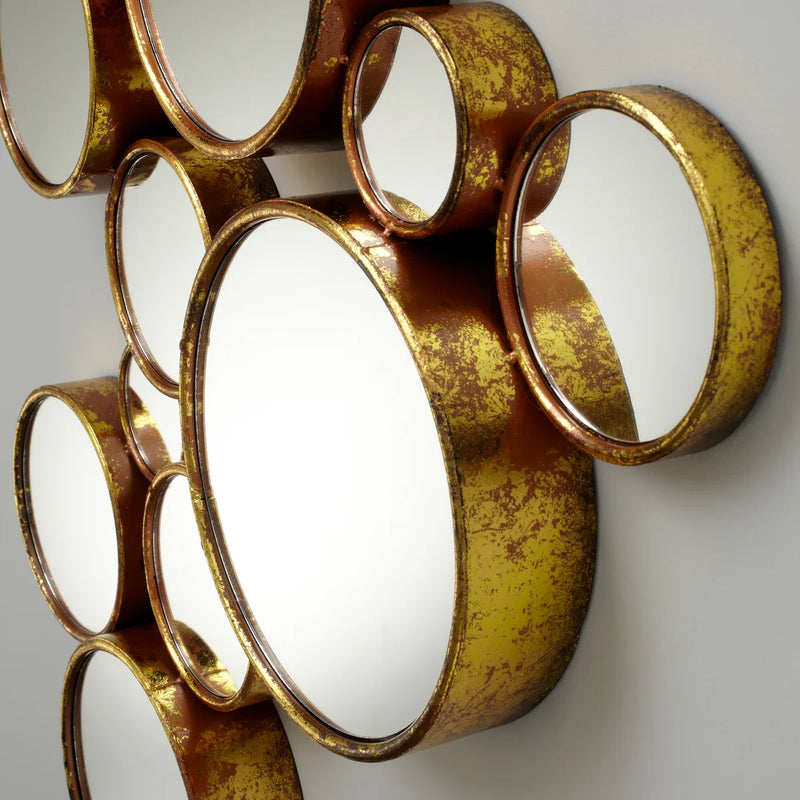 Bubbles Mirror | Gold