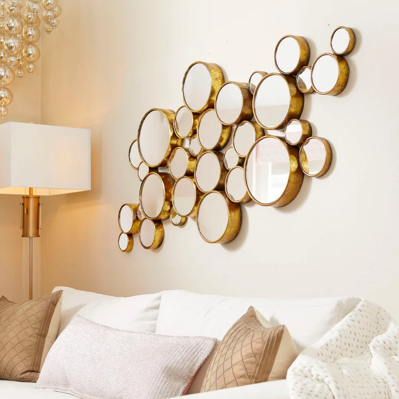 Bubbles Mirror | Gold