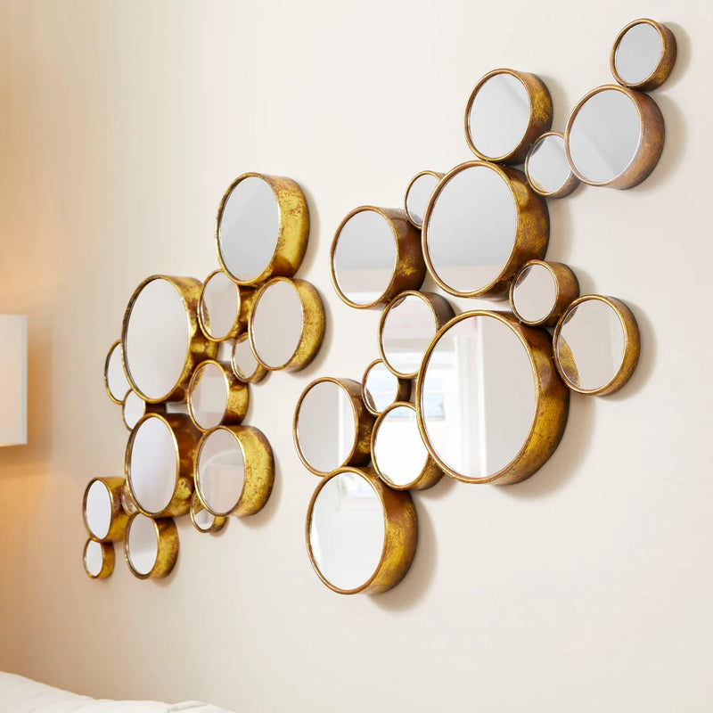 Bubbles Mirror | Gold