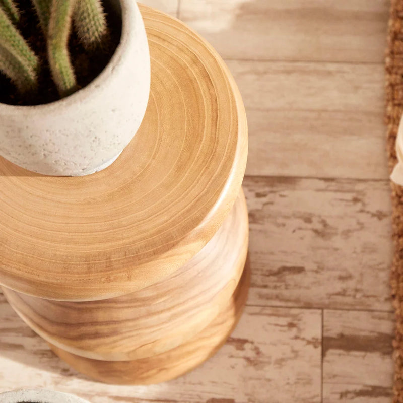 Summer Swirl Stool | Walnut