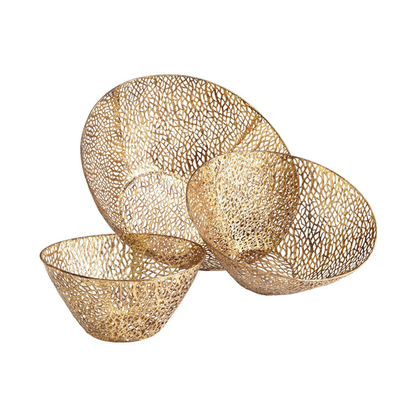 Sydne Bowls | Antique Gold