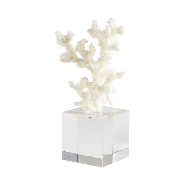 Cordelia Sculpture | White And Clear - Medium