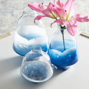 Water Dance Vase | Clear And Cobalt – Medium