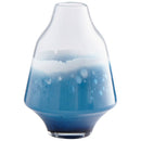 Water Dance Vase | Clear And Cobalt – Medium
