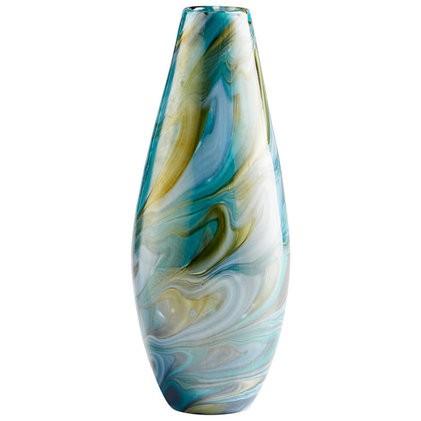 Chalcedony Vase | Multi Colored Blue