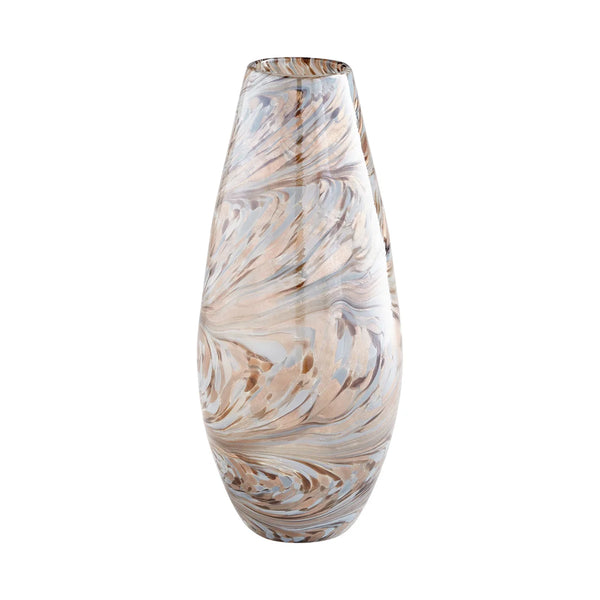 Caravelas Vase | Metallic Sand Swirl - Large