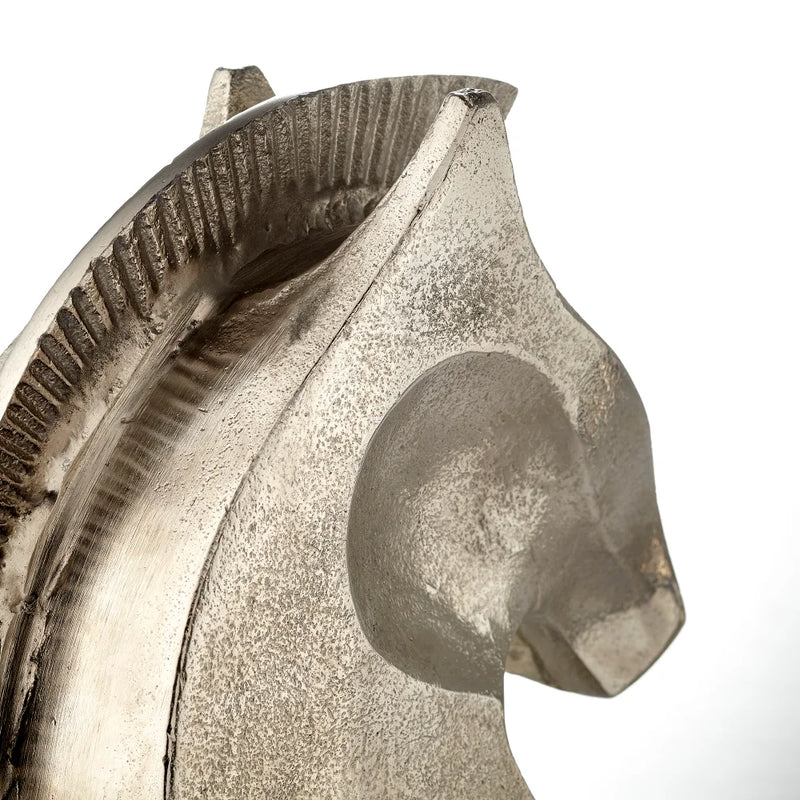 Knight Sculpture | Raw Nickel And Bronze