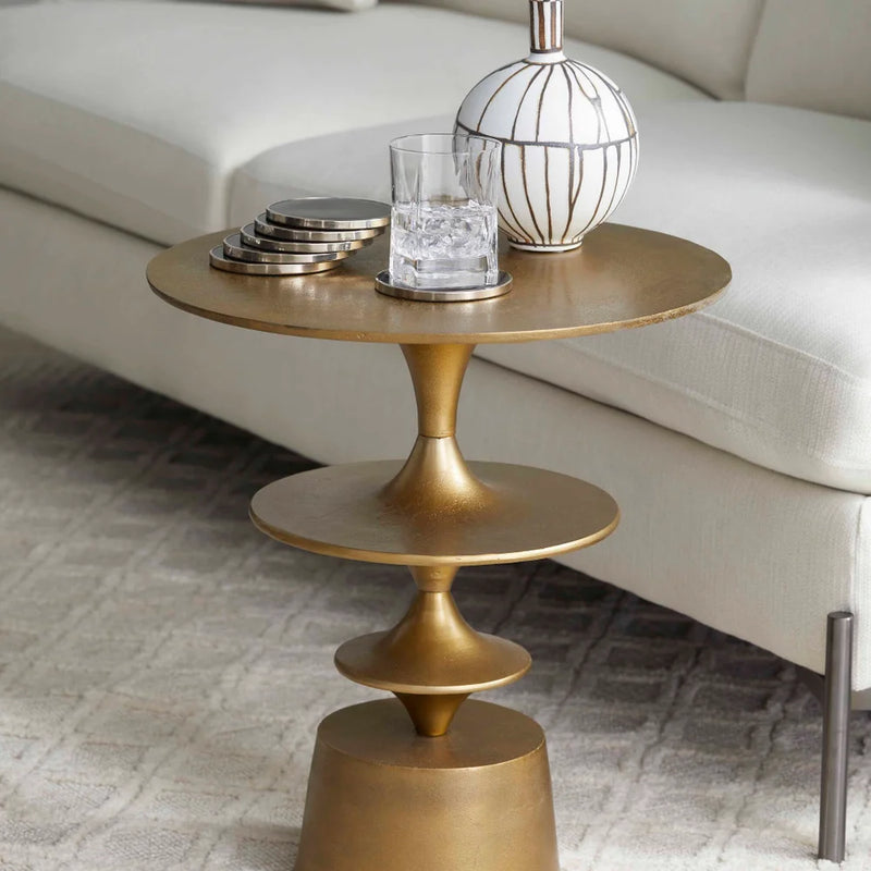 Eros Table | Aged Brass - Small