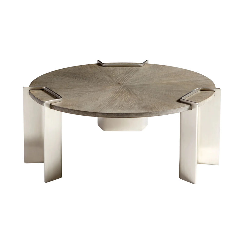 Arca Coffee Table | Weathered Oak And Stainless Steel