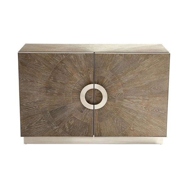 Volonte Cabinet | Weathered Oak And Stainless Steel