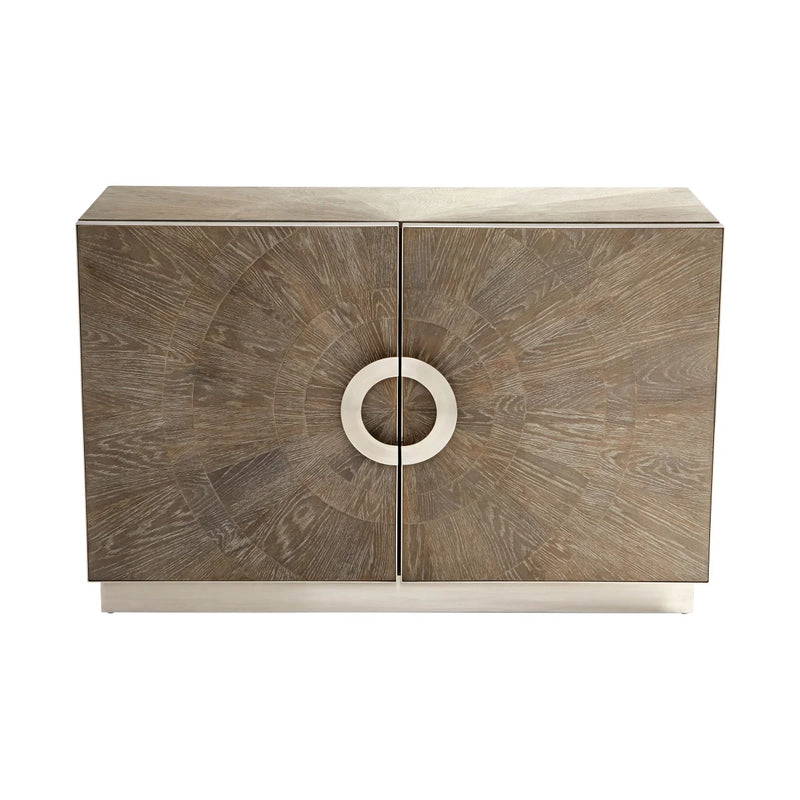 Volonte Cabinet | Weathered Oak And Stainless Steel