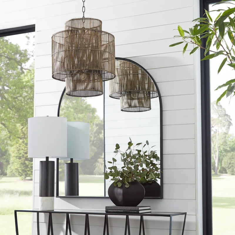 Hammond Pendant Bamboo | Rattan