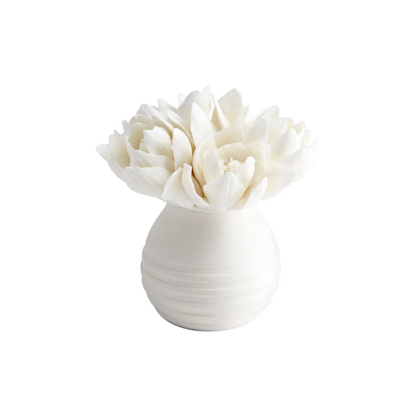 Blooming Fleur Sculpture | White