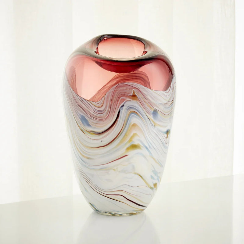 Sao Vase | Purple And White