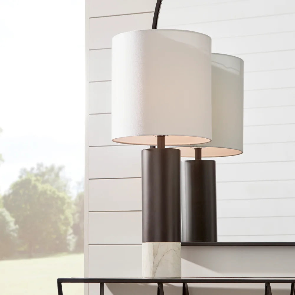 Adana Table Lamp | Gun Metal