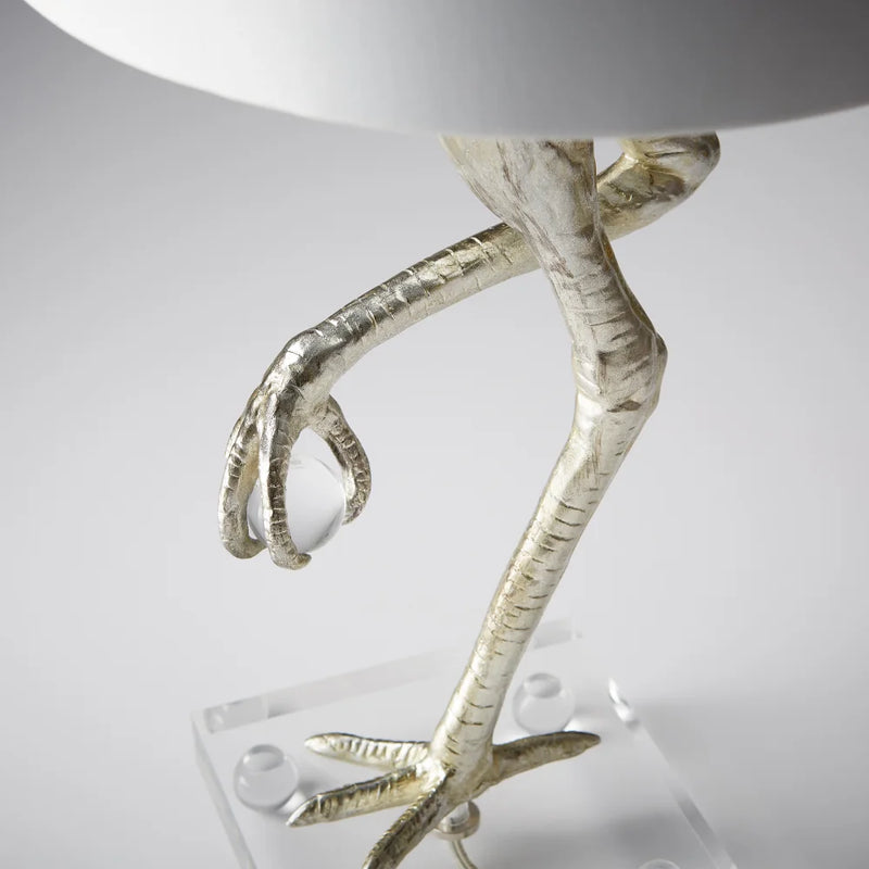 Ibis Table Lamp | Silver Leaf - Medium