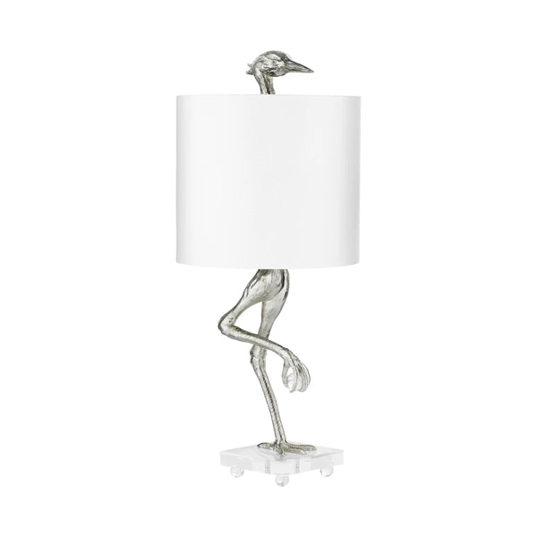 Ibis Table Lamp | Silver Leaf - Medium