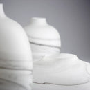 Moon Mist Vase | White And Black Swirl - Small