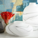 Moon Mist Vase | White And Black Swirl - Small