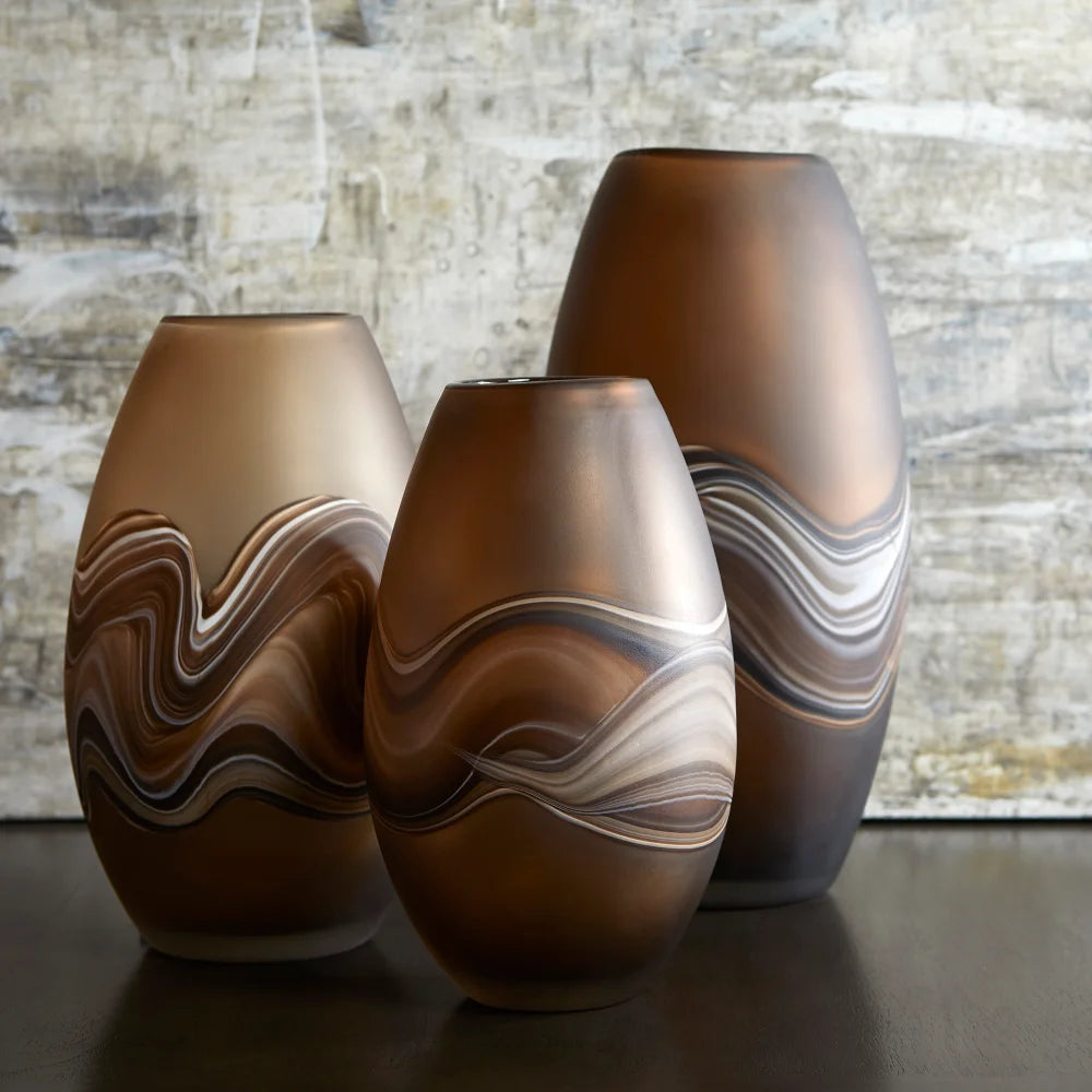 Nina Vase | Amber Swirl - Small