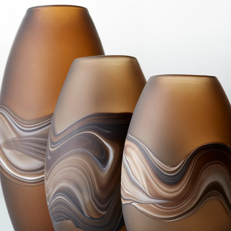 Nina Vase | Amber Swirl - Medium