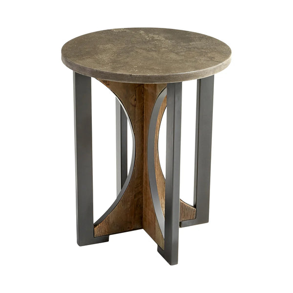 Savannah Side Table | Bronze And Dark Elm