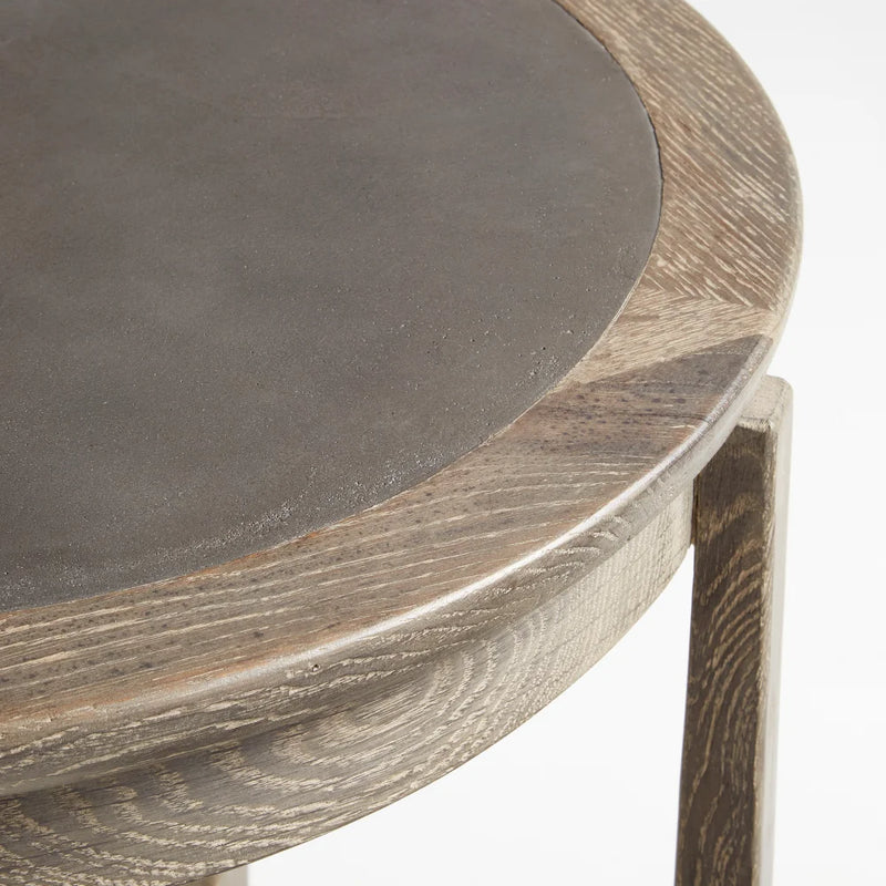 Ostia Side Table | Weathered Oak