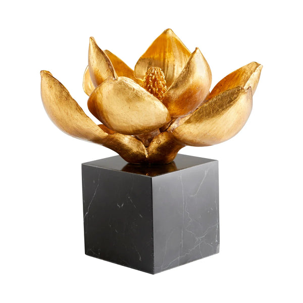 Edelweiss Sculpture | Gold And Black