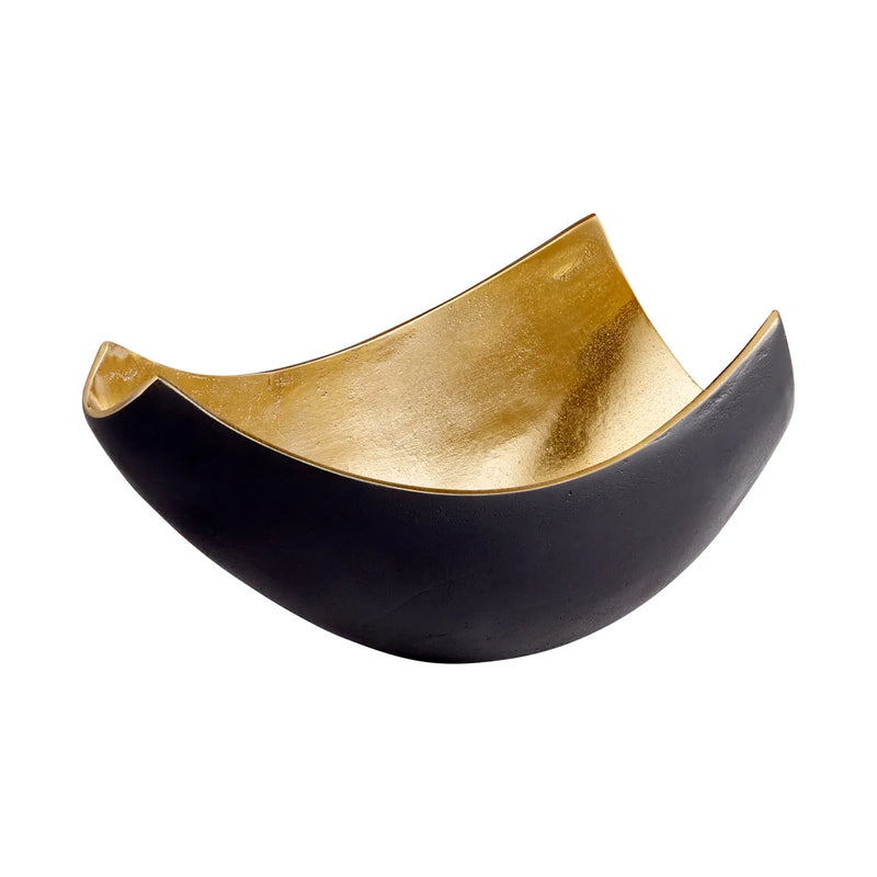 Boema Tray | Matt Black And Gold - Small