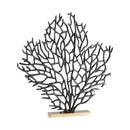 Bonzai Sculpture | Matt Black And Gold - Medium