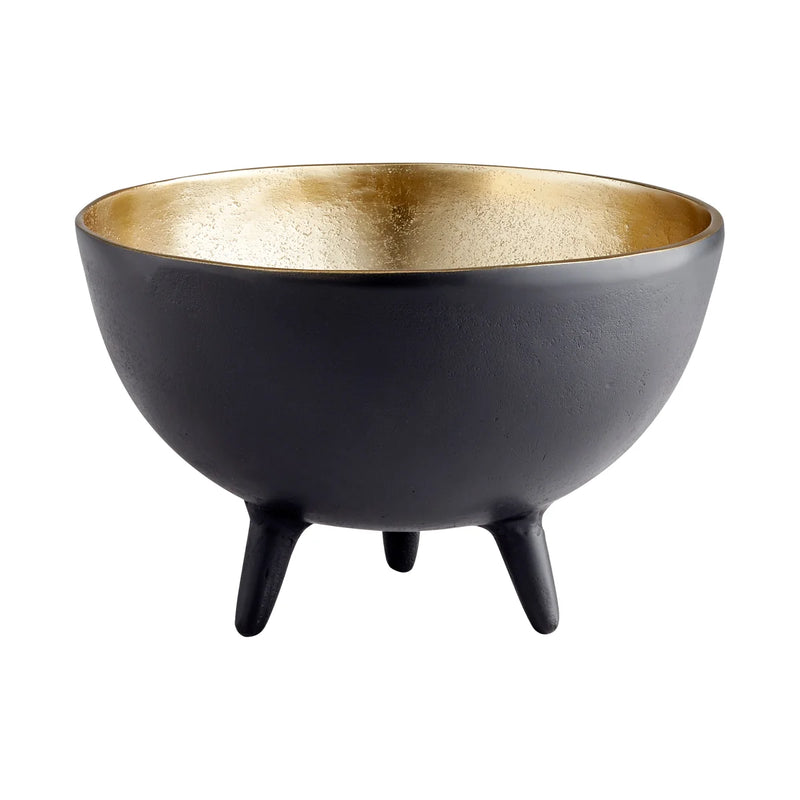 Inca Bowl | Matt Black And Gold - Small