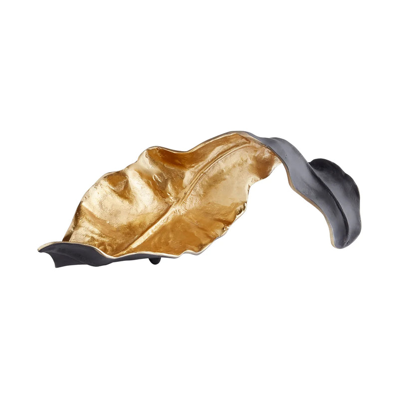 Oak Brush Sculpture | Black And Gold - Medium