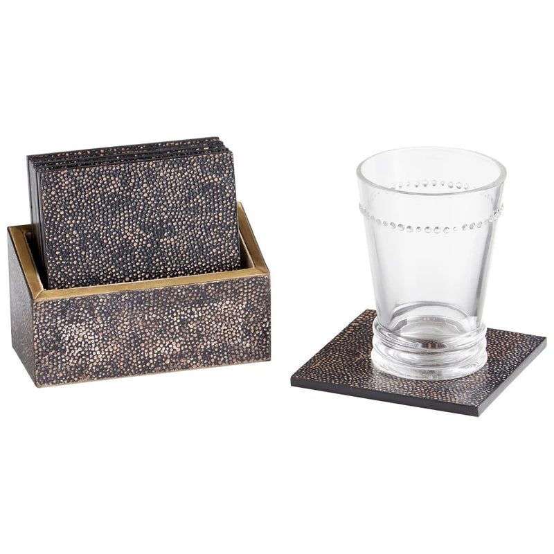 Arless Coasters | Brown & Bronze