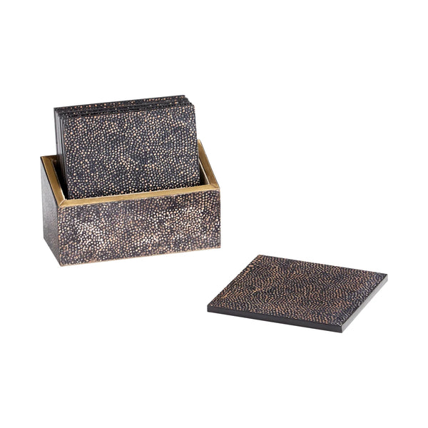 Arless Coasters | Brown & Bronze