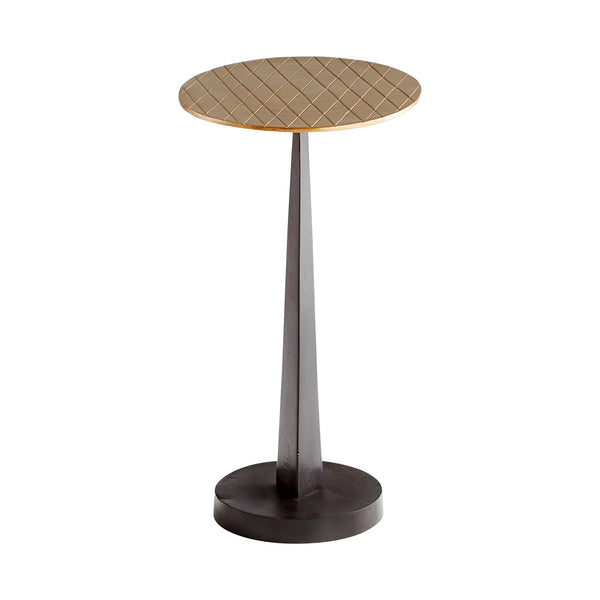 Beauvais Side Table | Aged Brass And Black