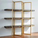 Marsina Etagere | Gold And Grey