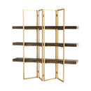 Marsina Etagere | Gold And Grey