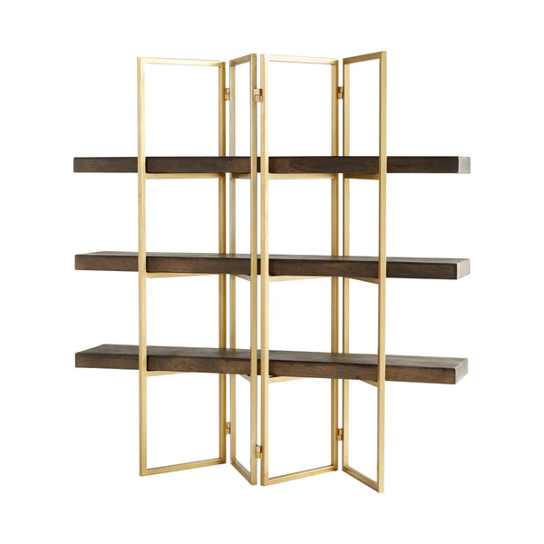 Marsina Etagere | Gold And Grey