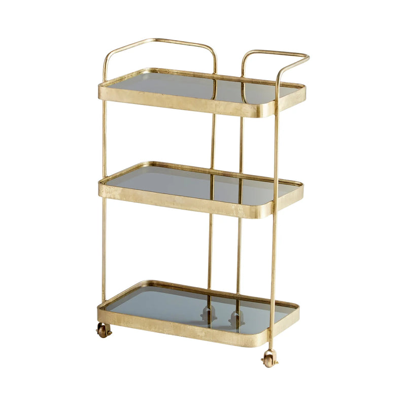 Taverna Bar Cart | Antique Brass