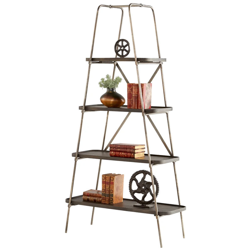 Fortress Etagere | Raw Iron And Grey