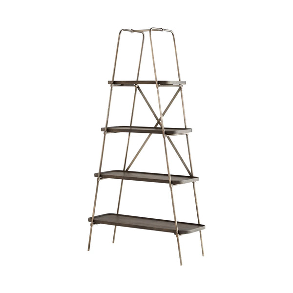 Fortress Etagere | Raw Iron And Grey