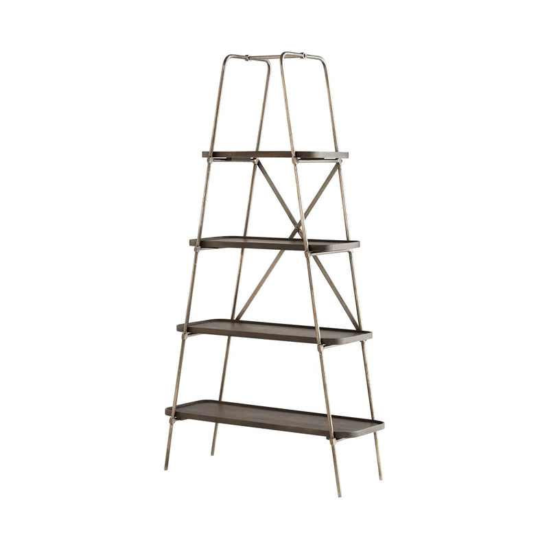 Fortress Etagere | Raw Iron And Grey