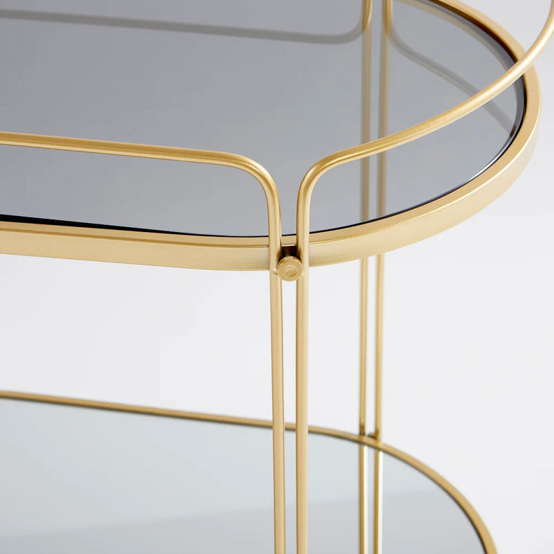 Motif Bar Cart | Gold