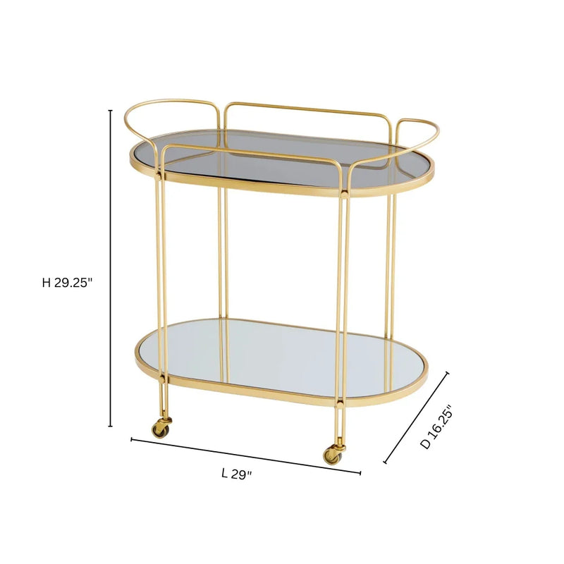 Motif Bar Cart | Gold