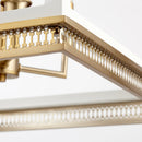 Gerard Pendant | White + Aged Brass