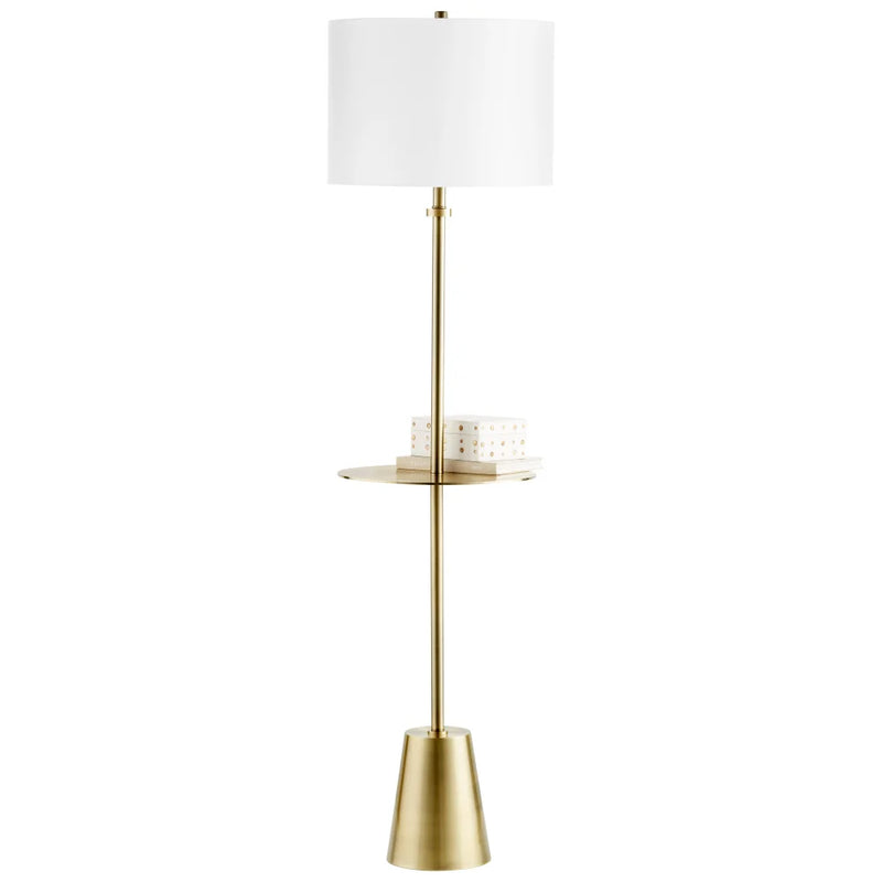 Peplum Floor Lamp | Brass