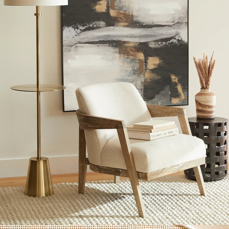 Peplum Floor Lamp | Brass