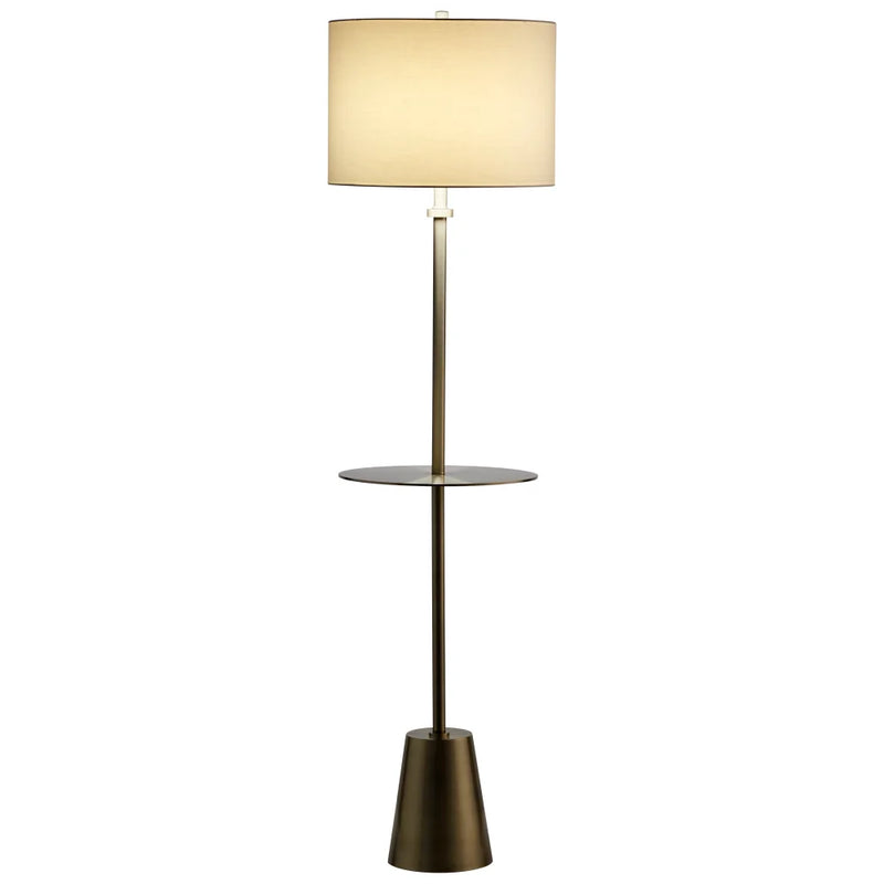 Peplum Floor Lamp | Brass