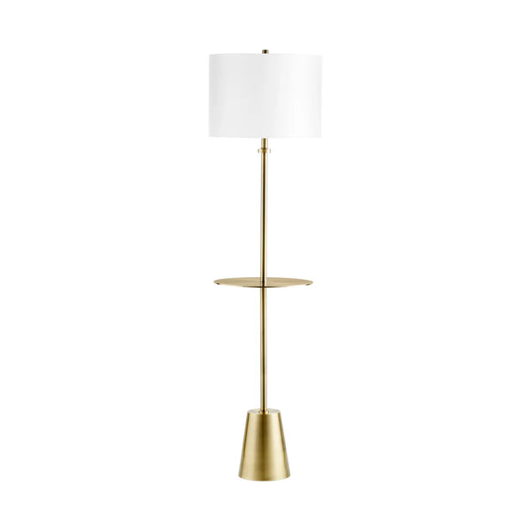 Peplum Floor Lamp | Brass