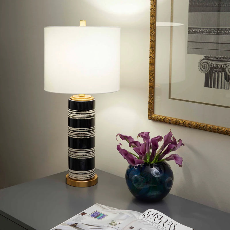 Bristle Brush Table Lamp | Blue